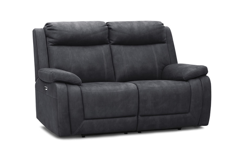 SAN MARCO Fabric 2 Seater Sofa with Electric Recliners