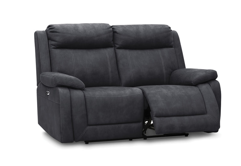 SAN MARCO Fabric 2 Seater Sofa with Electric Recliners