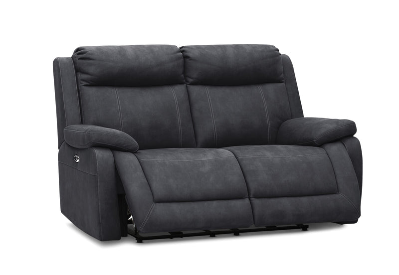 SAN MARCO Fabric 2 Seater Sofa with Electric Recliners