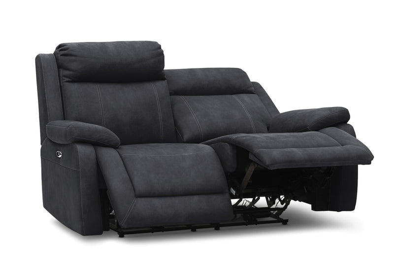 SAN MARCO Fabric 2 Seater Sofa with Electric Recliners