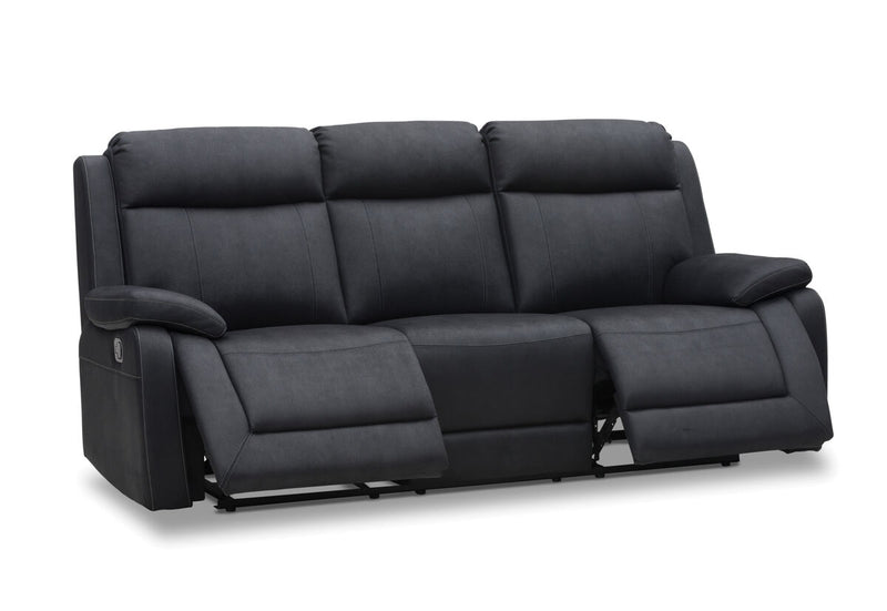 SAN MARCO Fabric 3 Seater Sofa with 2 Inbuilt Recliners