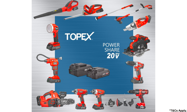 TOPEX 20V 5 IN1 Power Tool Kit