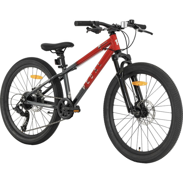 Pedal Jackal 24'' Kids Bike Red/Charcoal Fade