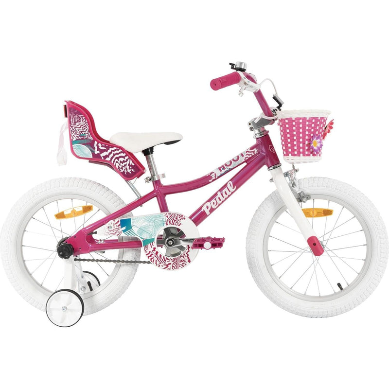 Pedal Hoot 16'' Alloy Kids Bike Pink/White