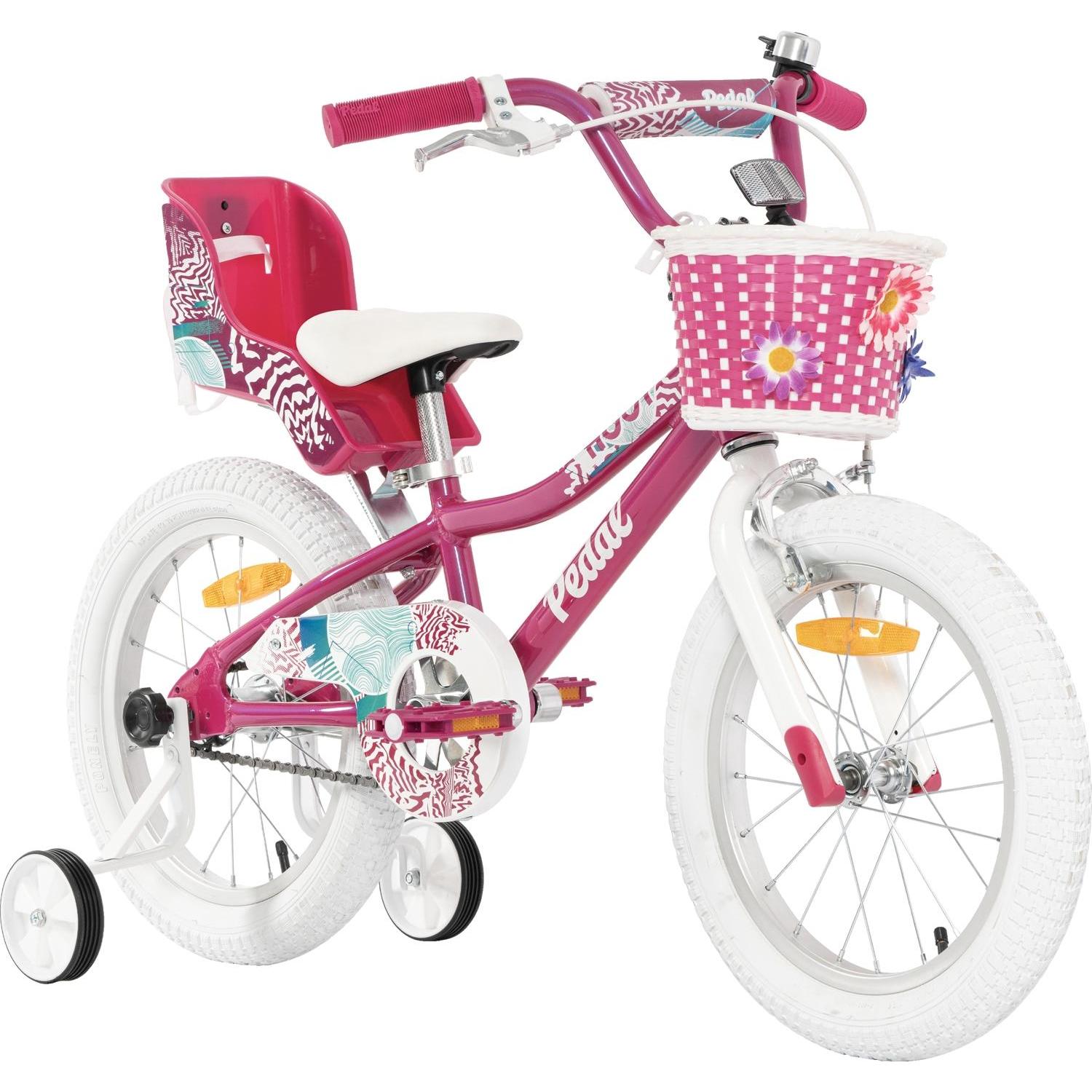 Pedal Hoot 16'' Alloy Kids Bike Pink/White