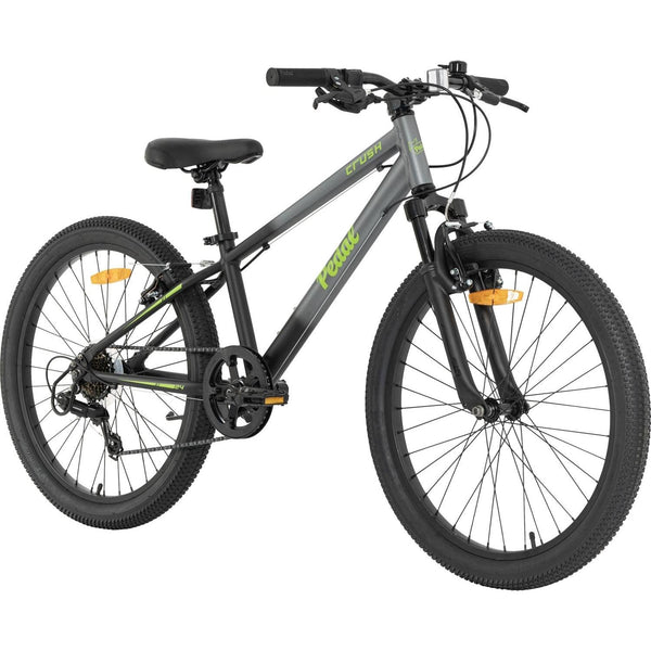 Pedal Crush 24'' Kids Bike Grey/Black Fade