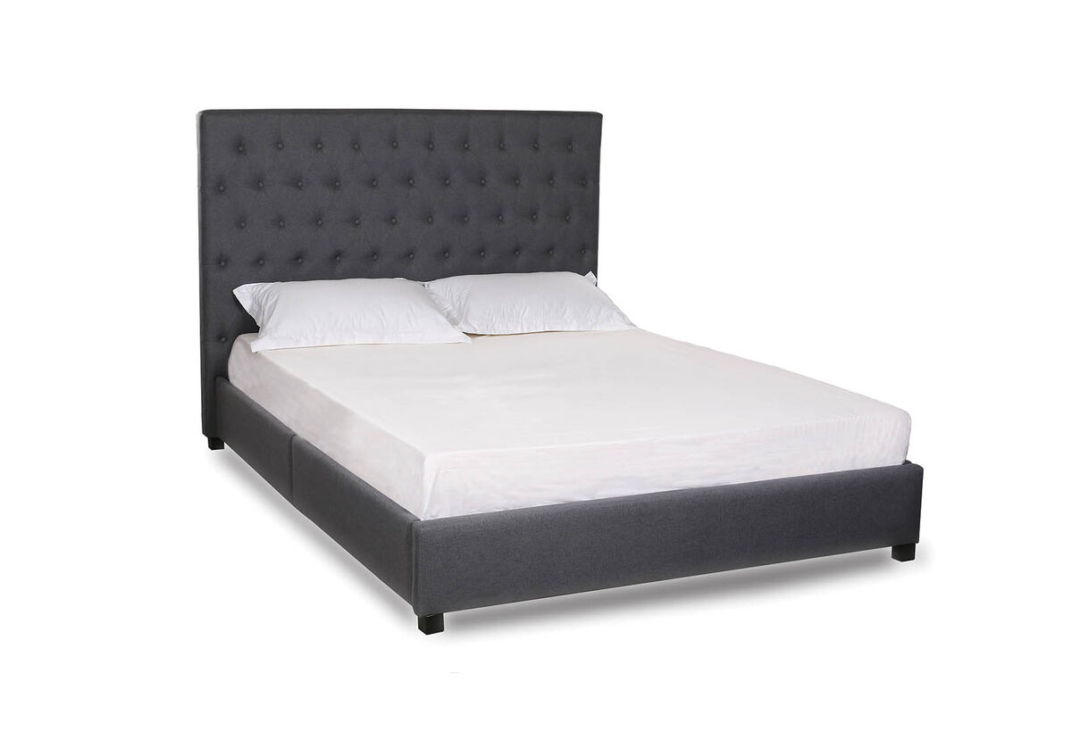 FABIAN Grey Queen Bed