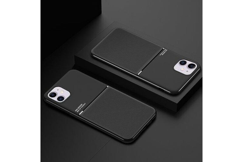 For Apple iPhone 12 Mini Business Style Luxury Matte Soft Silicone Drop Resistant Case Cover (Blue)