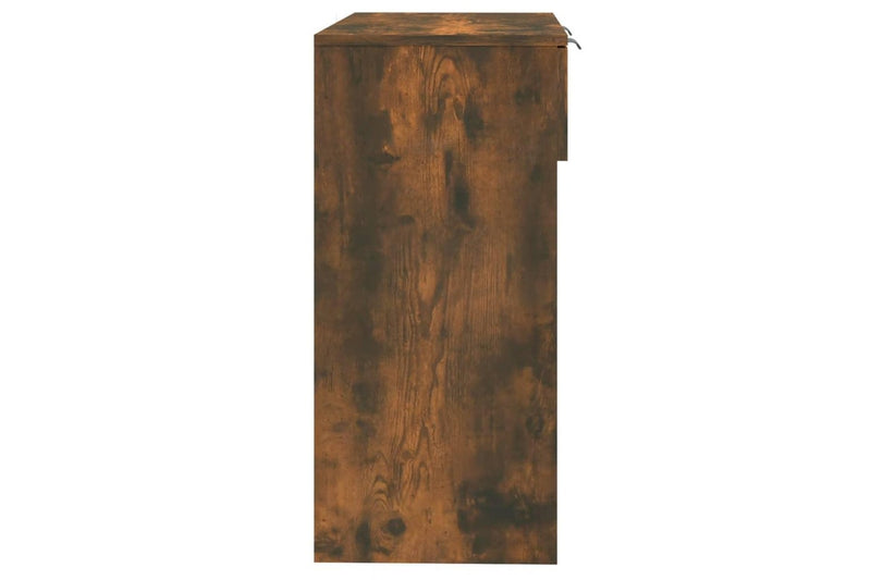 Console Table Smoked Oak 90x36x75 cm Engineered Wood vidaXL