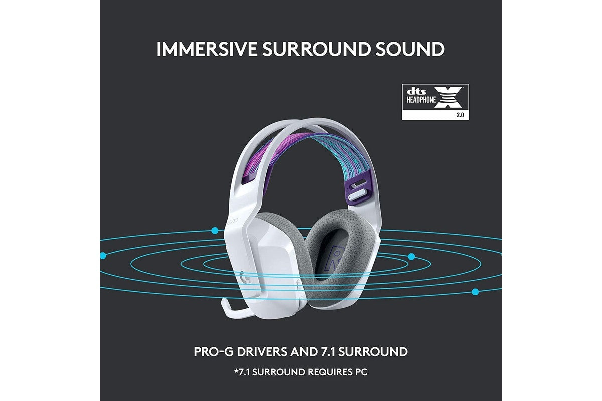 Logitech G733 LIGHTSPEED Wireless RGB Gaming Headset - White