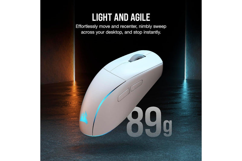 Corsair M75 Wireless RGB Lightweight Gaming Mouse (White)