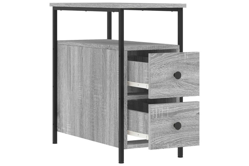 Bedside Cabinets 2 pcs Grey Sonoma 30x60x60 cm Engineered Wood vidaXL