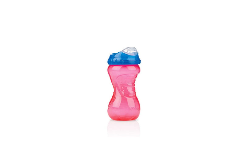 2x Nuby Ultra Sipper No Spill Gripper Drinking Cup w Spout 420ml 12m+ Assorted