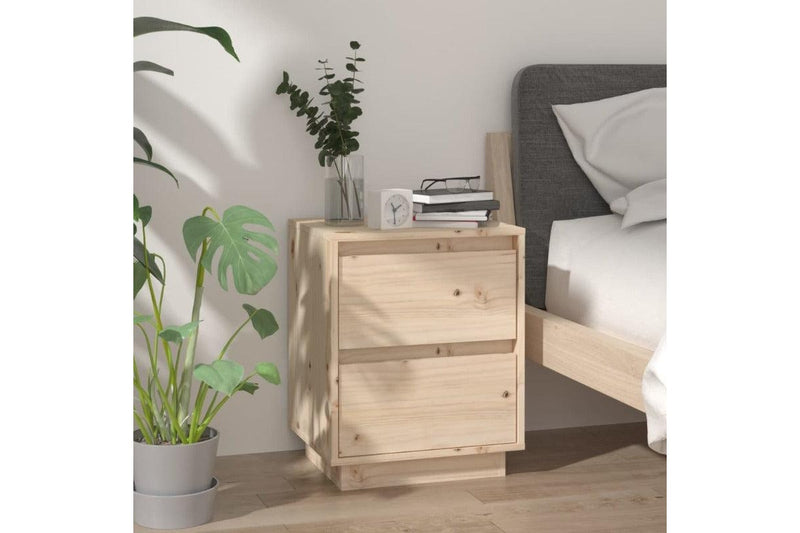 Bedside Cabinets 2 Pcs 40X35x50 Cm Solid Wood Pine Bedside Tables