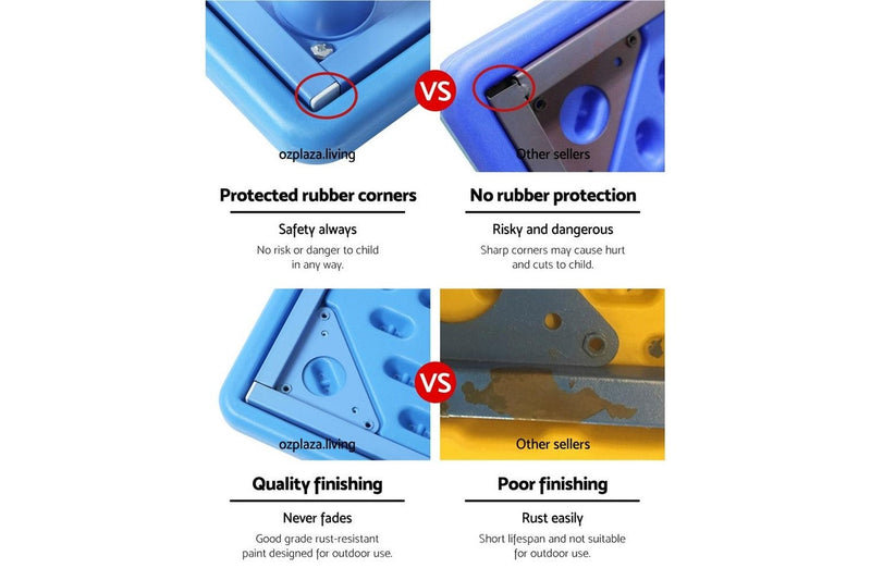 Keezi Kids Table Plastic Square Activity Study Desk 60X60CM