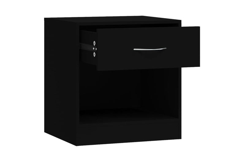 Bedside Cabinets 2 Pcs With Drawer Black Bedside Tables
