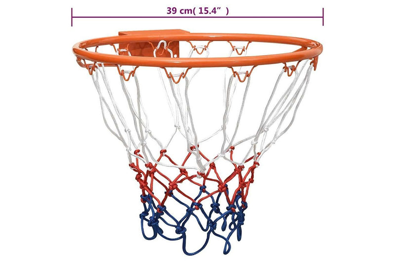 Basketball Ring Orange 39 cm Steel vidaXL