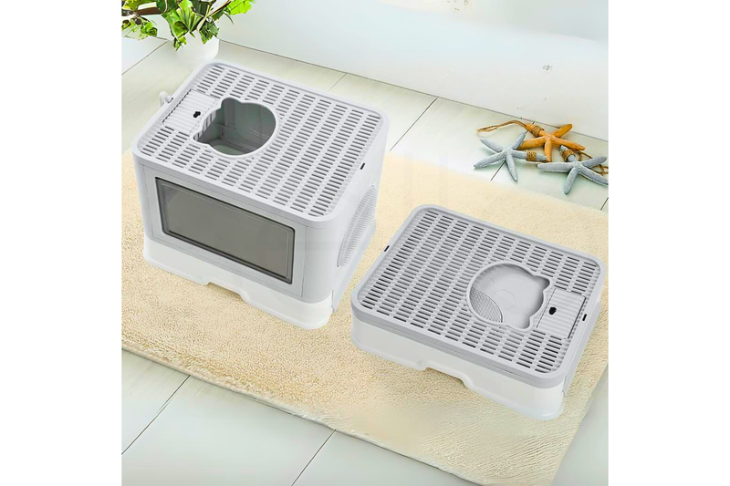 Stylish Box Enclosure With Portable Scoop Drawer Cat Litter