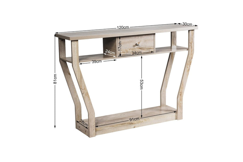 Giantex Console Table Hallway Table Entry Tables Sideboard Display Organiser Gray Wash