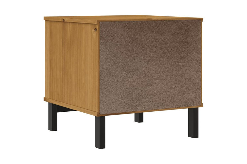 Side Table FLAM 50x50x50 cm Solid Wood Pine vidaXL