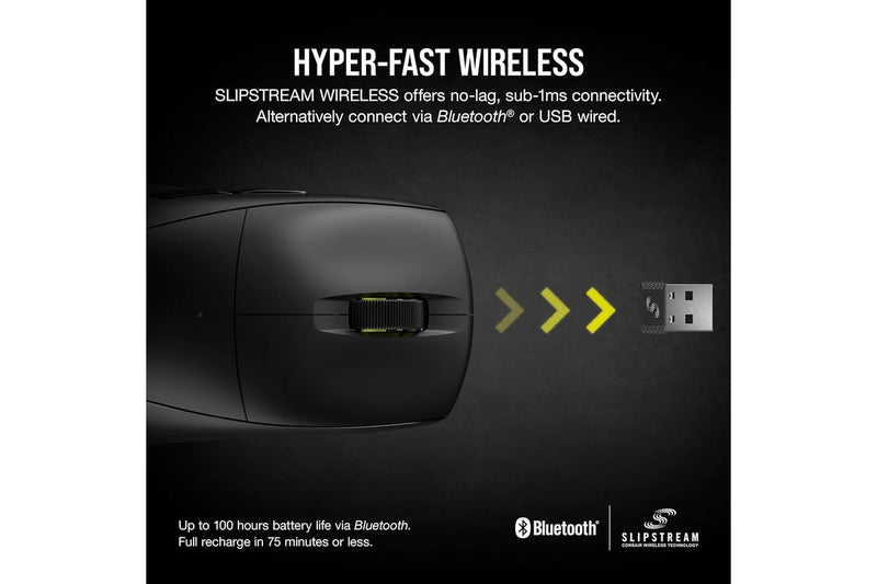 Corsair M75 AIR Wireless Ultra-Lightweight Gaming Mouse (Black)