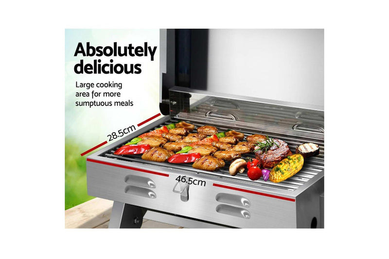 Grillz 32x51cm Portable Gas BBQ Grill