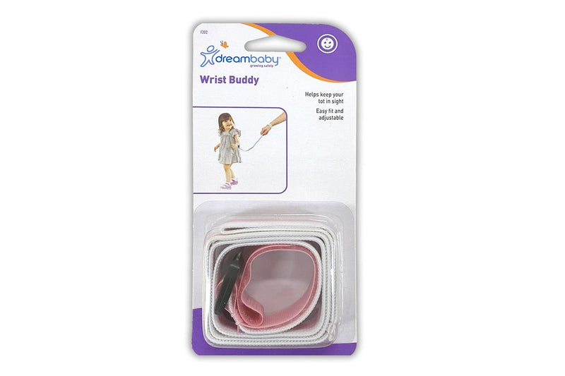 2x Dreambaby Wrist Buddy Baby Toddler Safety Walking Adjustable Strap Assorted