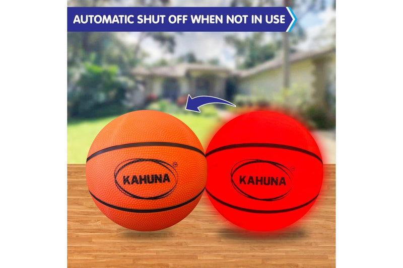 Kahuna Basketball L.E.D Glow Light Up Trampoline Ball