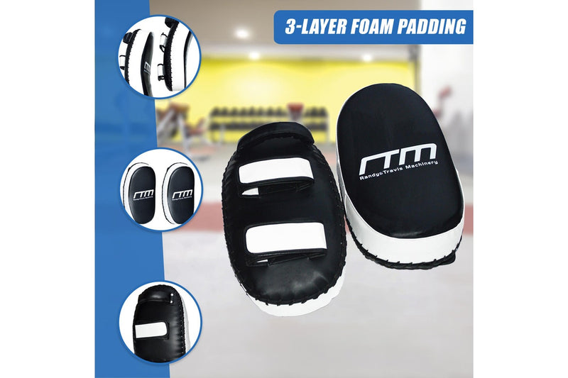 MMA Kick Boxing Pads Curved Strike Shield Punching Bag Focus Arm Muay Thai