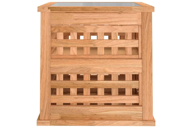 Bedside Cabinets 2 pcs 34x34x34 cm Solid Wood Walnut vidaXL