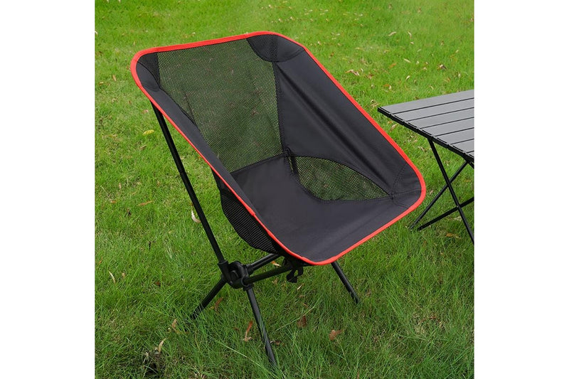 HYPERANGER: Outdoor Folding Camping Chair - Black (Small)