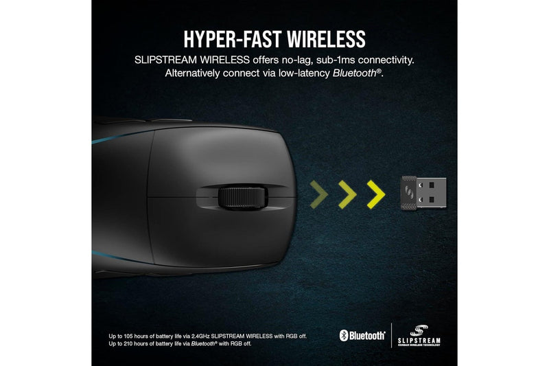 Corsair M75 Wireless RGB Lightweight Gaming Mouse (Black)