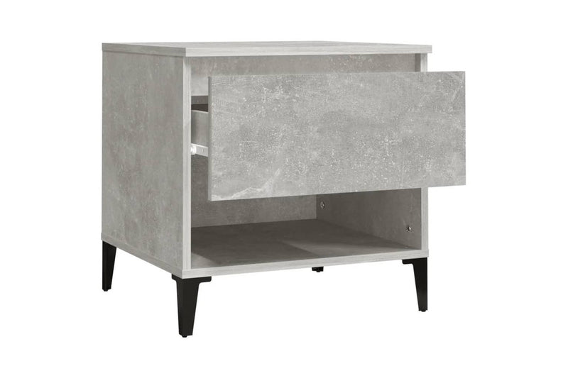 Side Table Concrete Grey 50x46x50 cm Engineered Wood vidaXL
