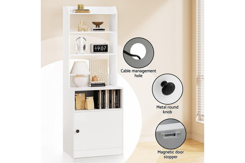 Artiss Bedside Table Nightstand Charging Station
