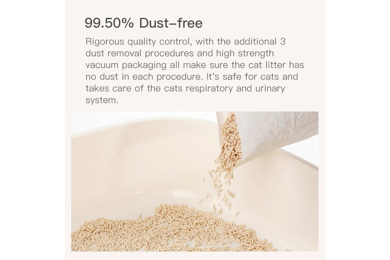 Cature 18L 7.2kg Milk Tofu Clumping Cat Litter Pellets Odour Control Flushable