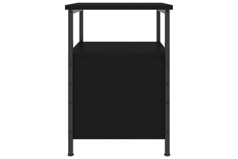 Bedside Cabinet Black 34x35.5x50 cm Engineered Wood vidaXL