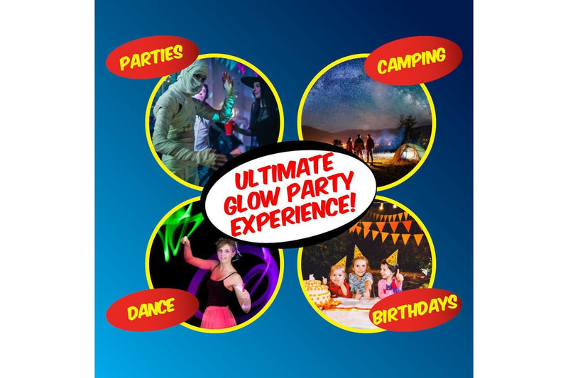 Ozstock 50Pcs Glow Sticks Mixed Color Bracelets Party Glowsticks Glow InThe Dark