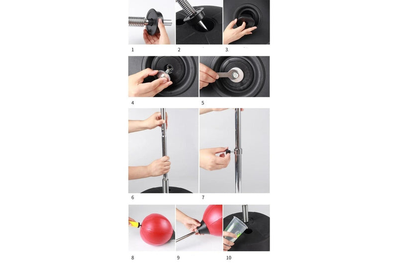 Freestanding Adjustable Height Boxing Punching Ball Set