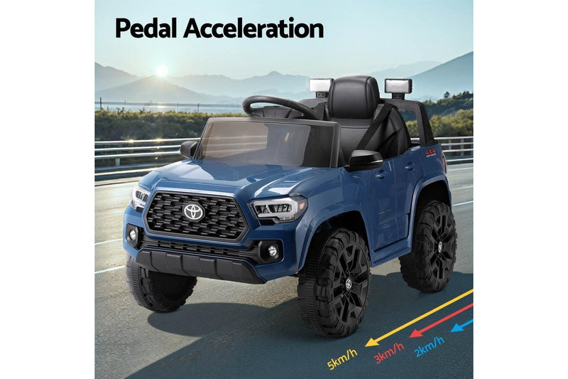 Kids Electric Ride On Car Toyota Tacoma Off Road Jeep Toy Cars Remote 12V Blue