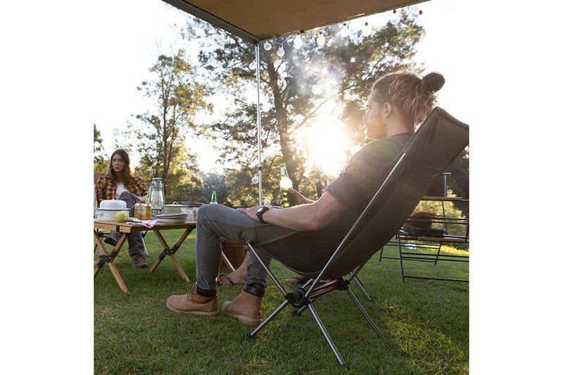 Naturehike Folding Moon Chair Outdoor Fishing Ultralight Portable Camping Chair Regular - Amber