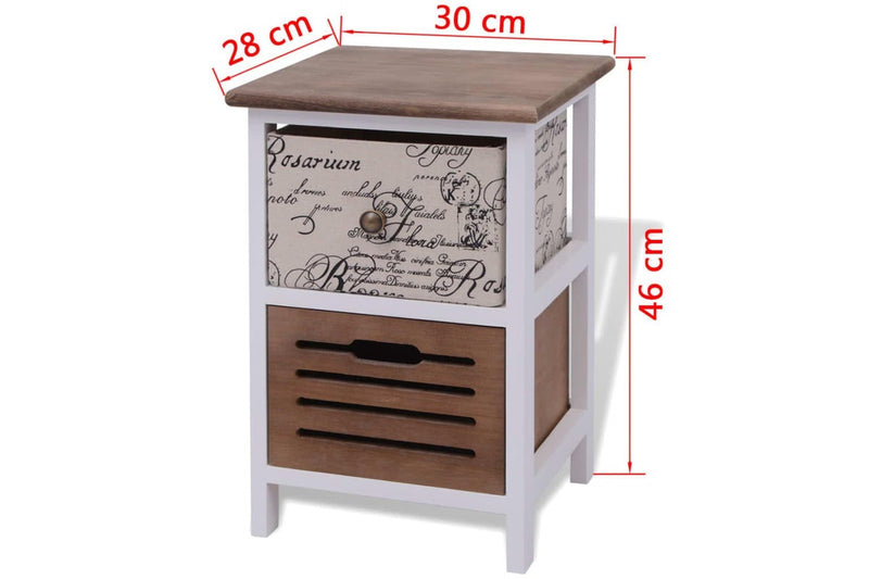 Bedside Cabinets 2 Pcs Wood Bedside Tables