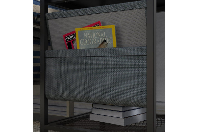 Rustic Brown Square Coffee Table with Storage Basket | Easy Assembly