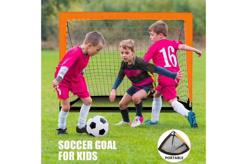 Portable Pop Up Soccer Goals for Kids and Adults - Easy Assembly Backyard Play Set