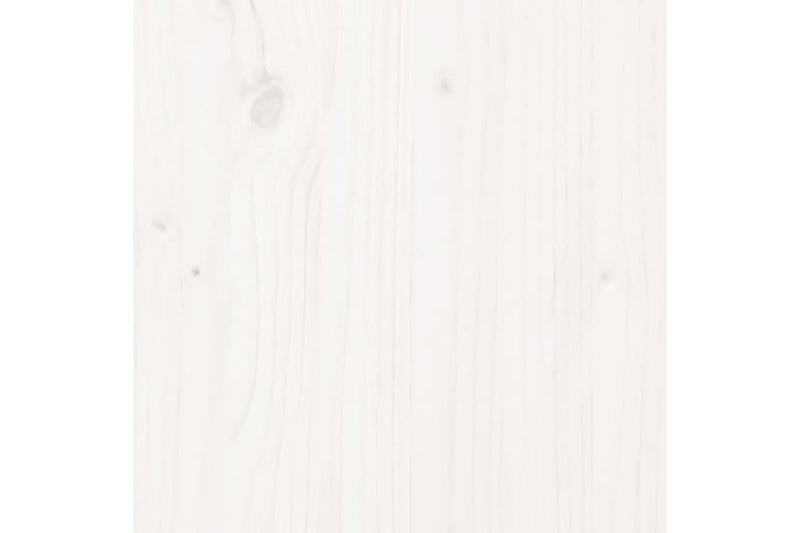 Bedside Cabinet White 40X35x61.5 Cm Solid Wood Pine Bedside Tables