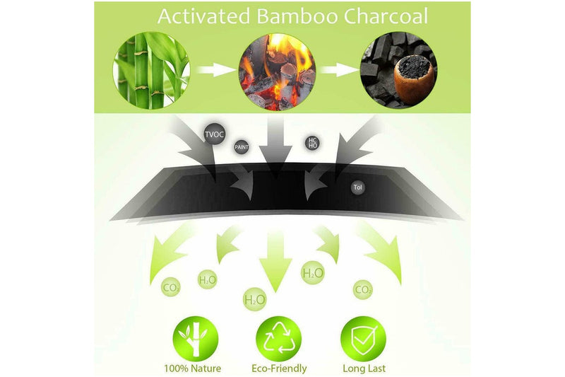 5Pcs Air Purifying Bags Activated Bamboo Charcoal Freshener For Car Home Shoes 200G Air Purifiers