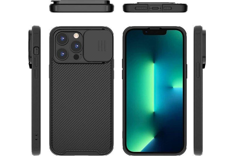 Nillkin For Apple iPhone 15 Pro Case [Support Magsafe Charger] CamShield With Camera Protection Case Slim Magnetic Shockproof Heavy Duty Cover (Black)