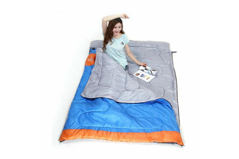 Costcom -10 degree Double Outdoor Camping Sleeping Bag Hiking Thermal Winter 220x150cm