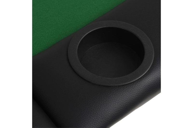 9 Player Folding Poker Table 3 Oval Green Camping Tables
