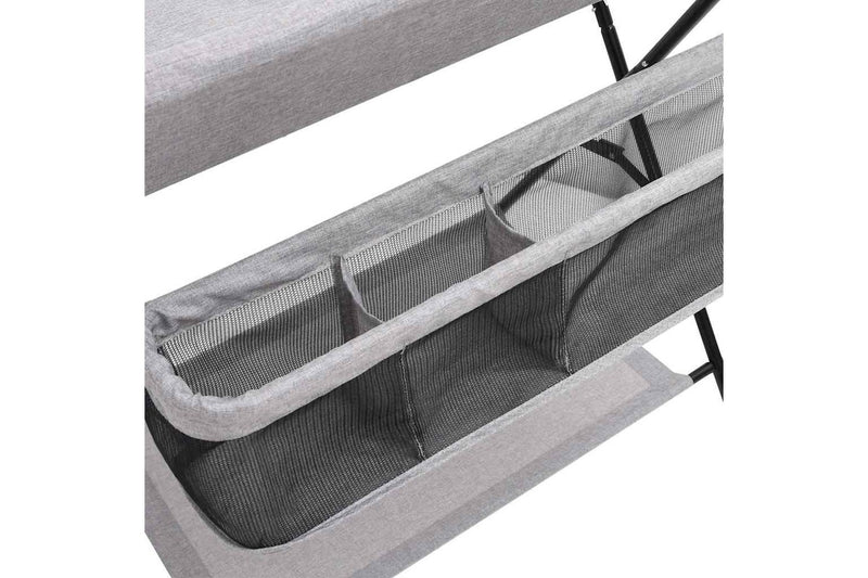 Changing Table Light Grey Iron vidaXL