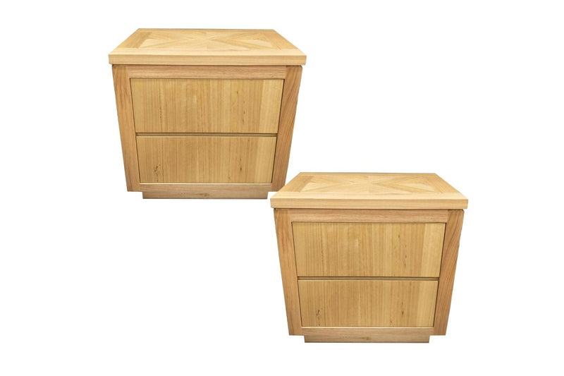 Rosemallow 2Pc Bedside Table Drawers Storage Cabinet Nightstand End Tables Bedside Tables